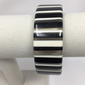 Translucent Black and White Bracelet